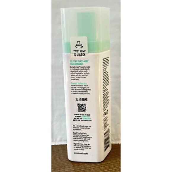Bondi Sands Technocolor Emerald 1 Hour Express Self Tan Foam 6.76Oz w/body brush - Picture 2 of 4